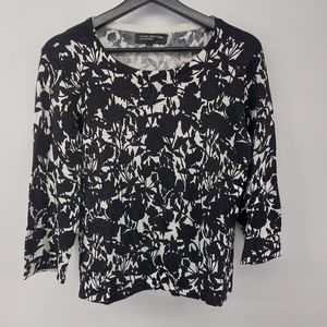Jones of New York Floral Round neck Sweater Size Large